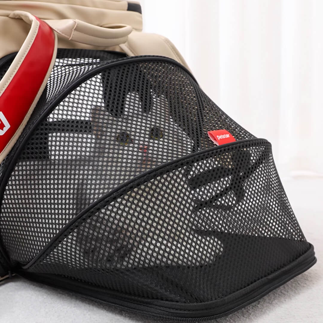 Cat Inside Petstar Voyager Expandable Cat Backpack | Pet Carrier | MissyMoMo