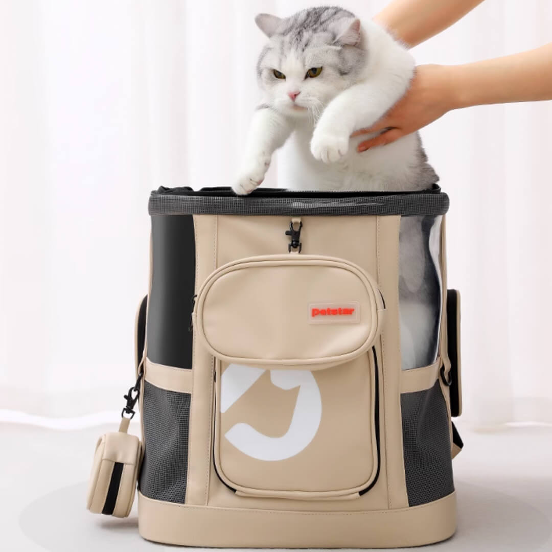 Putting a Cat Inside Petstar Voyager Expandable Cat Backpack | Pet Carrier | MissyMoMo