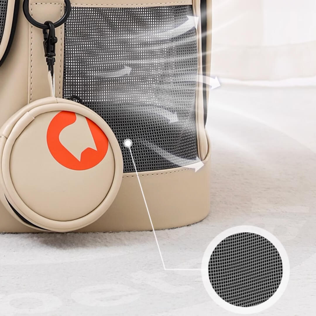 Breathable Mesh of Petstar Voyager Expandable Cat Backpack | Pet Carrier | MissyMoMo