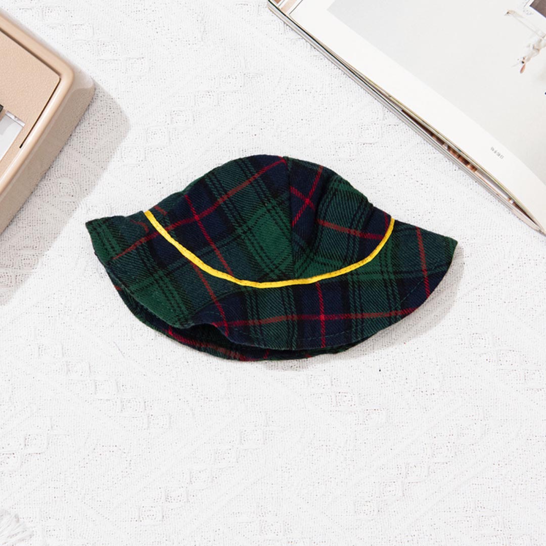 Green Plaid Cat Hat | Pet Accessories | MissyMoMo