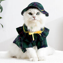 Load image into Gallery viewer, Plaid Cat Hat | Pet Accessories | MissyMoMo
