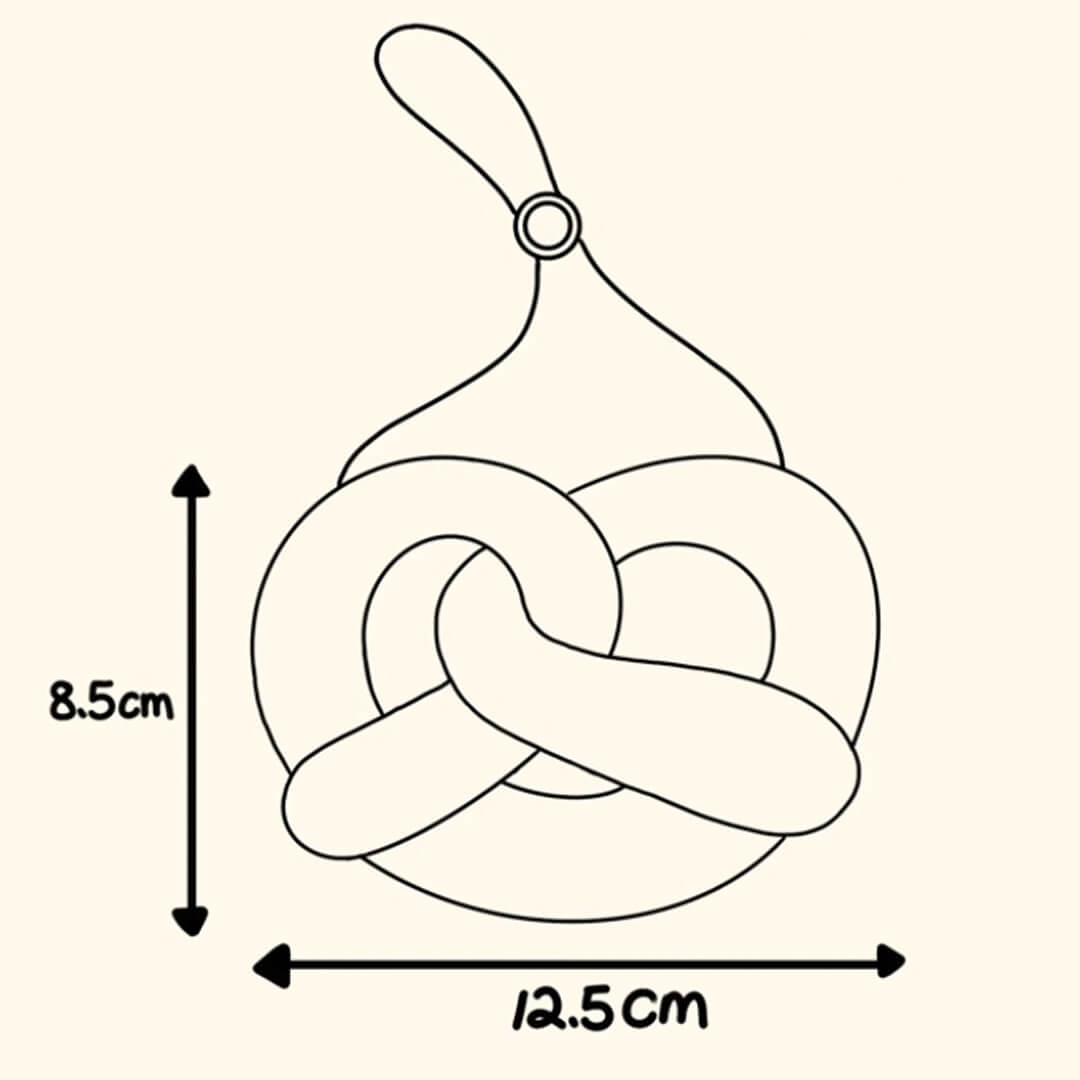 Dimensions of Pretzel Cat Bib | Cute Accessories for Cats | MissyMoMo