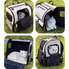 Load image into Gallery viewer, Chubby Cat Sitting Inside Large Cat Backpack | MissyMoMo
