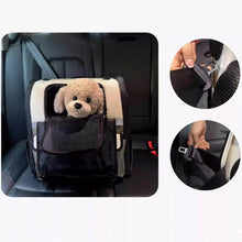 Load image into Gallery viewer, Pet Carrier Backpack Secured with Car Seatbelt | MissyMoMo
