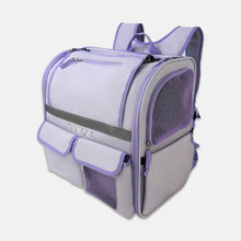 Load image into Gallery viewer, Large Purple Cat Backpack for Carrying Chubby Cats | MissyMoMo
