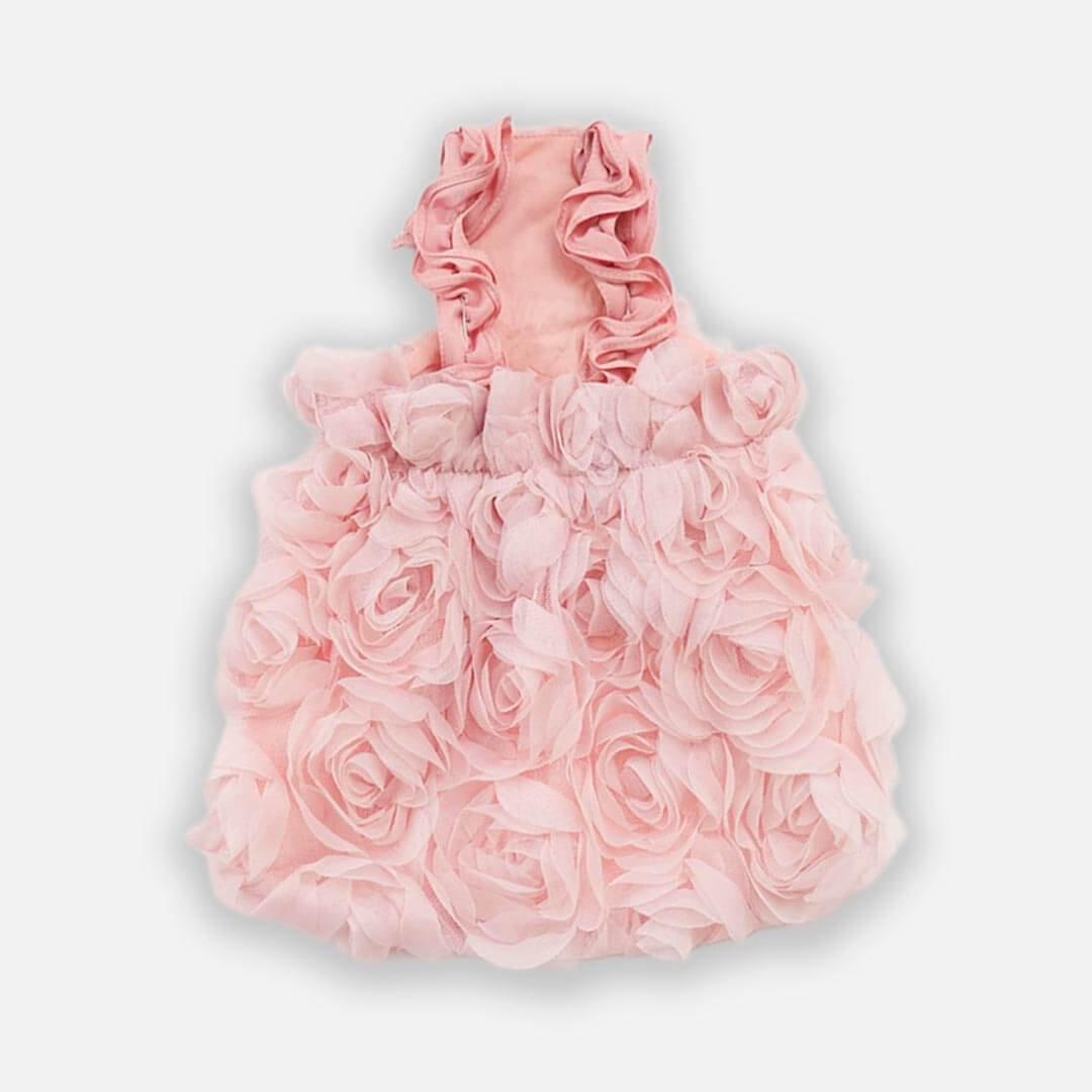 Pink Rose Cat Dress | Floral Rose Cat Dress | MissyMoMo