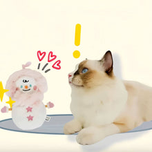 Load image into Gallery viewer, Cat with Snowman Catnip Toy | Cute Toy for Cats | MissyMoMo
