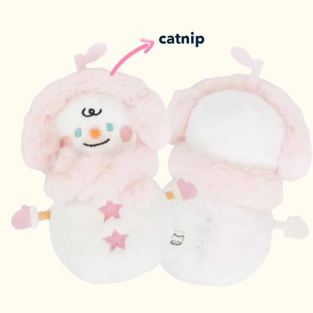 Snowman Catnip Toy | Plush Toy for Cats & Kittens | MissyMoMo