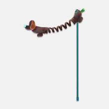 Load image into Gallery viewer, Springy Sausage Dog Teaser | Interactive Cat Toys | MissyMoMo
