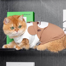 Load image into Gallery viewer, Cat in Brown Teddy Bear Cat Vest | Cute Cat Outfit | MissyMoMo
