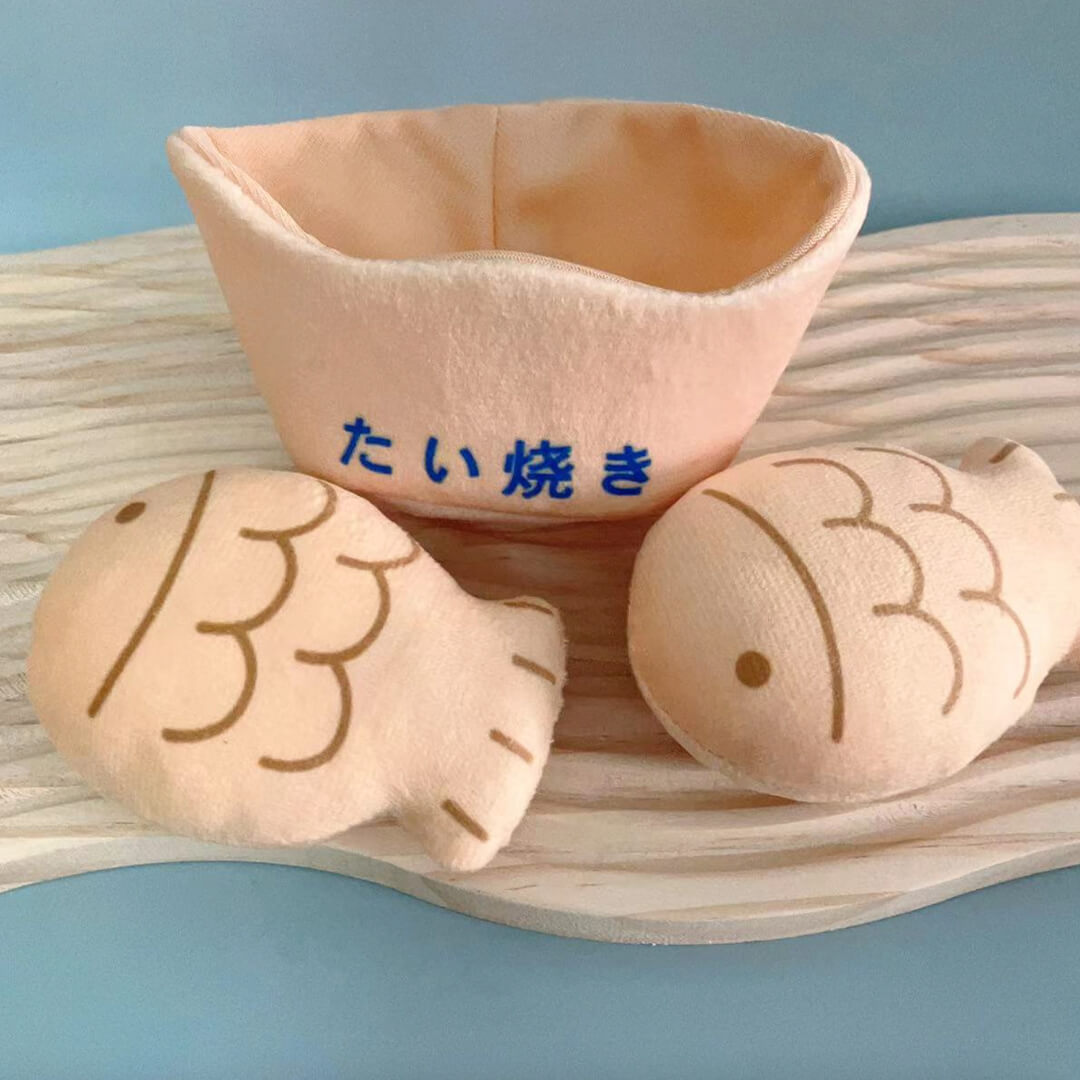 Taiyaki Squeaky Catnip Toys | Cute Kittens & Cat Toys | MissyMoMo