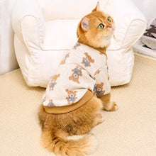 Load image into Gallery viewer, Cat in Cute Teddy Bear Print Cardigan | MissyMoMo
