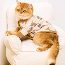 Load image into Gallery viewer, Cat in Cute Teddy Bear Print Cardigan | MissyMoMo
