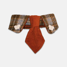 Load image into Gallery viewer, Plaid Cat Bib Set with Bow and Tie Designs | MissyMoMo
