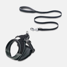 Load image into Gallery viewer, Black Mesh Vest Cat Harness &amp; Leash Set | MissyMoMo

