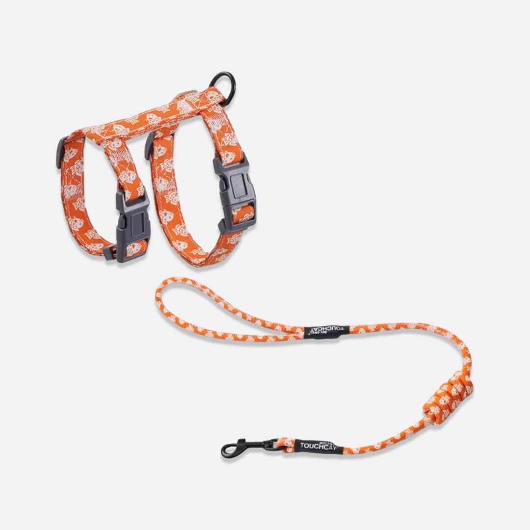TouchCat  Cat Harness & Leash Set for Walking | H-Style Cat Harness | MissyMoMo