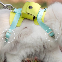Load image into Gallery viewer, Adjustable Straps of a Turquoise H-style Cat Harness | MissyMoMo
