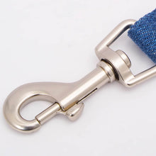 Load image into Gallery viewer, TouchCat Indigo Cat Harness &amp; Leash Set | Denim Harness for Cats &amp; Kittens | MissyMoMo
