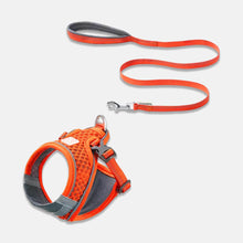 Load image into Gallery viewer, Orange Mesh Vest Cat Harness &amp; Leash Set | MissyMoMo
