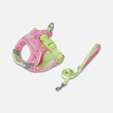 Load image into Gallery viewer, Green &amp; Pink Mesh Cat Vest Harness | MissyMoMo
