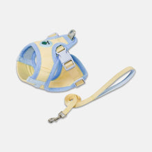 Load image into Gallery viewer, Blue &amp; Yellow Mesh Harness with Leash for Cats and Kittens | MissyMoMo
