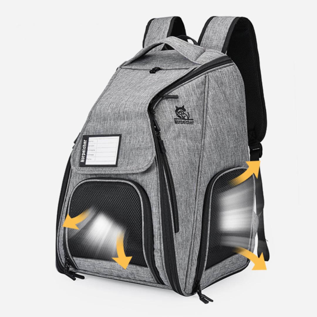 Urban Wanderer Cat Backpack | Soft Cat Carrier | MissyMoMo