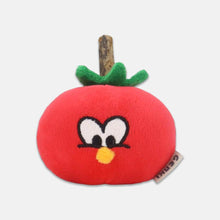Load image into Gallery viewer, Tomato Catnip Toy with Silvervine Stick | Plush Vegetable Cat Toy | MissyMoMo
