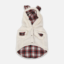Load image into Gallery viewer, White Fleece Cat Hoodie with Bear Ears | MissyMoMo
