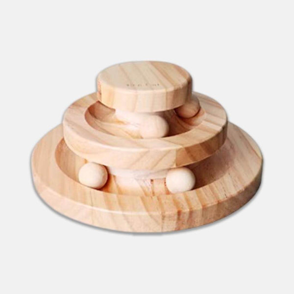 Wooden Cat Ball Track Toy | Interactive Cat Toys | MissyMoMo