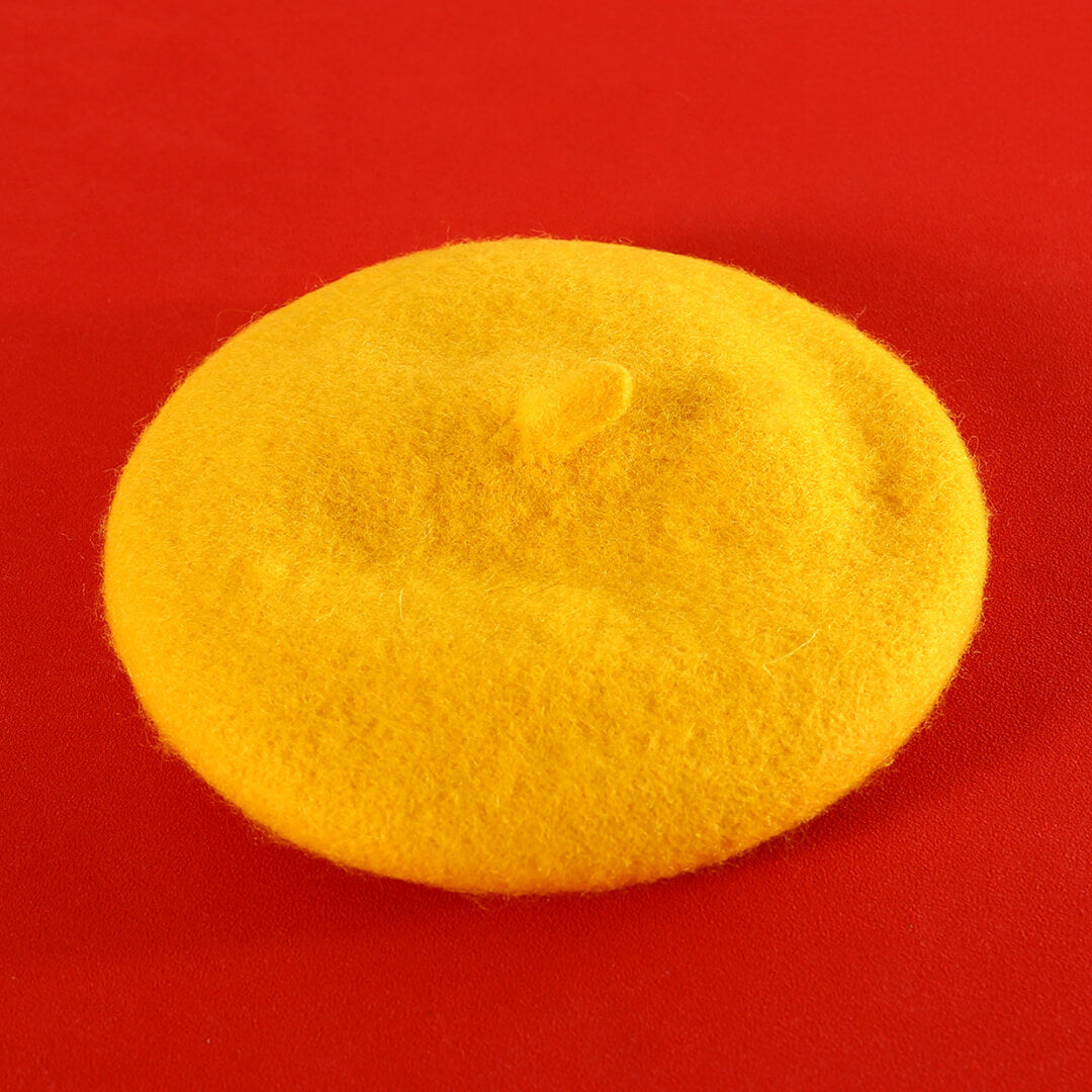 Yellow Beret Hat for Cats | MissyMoMo
