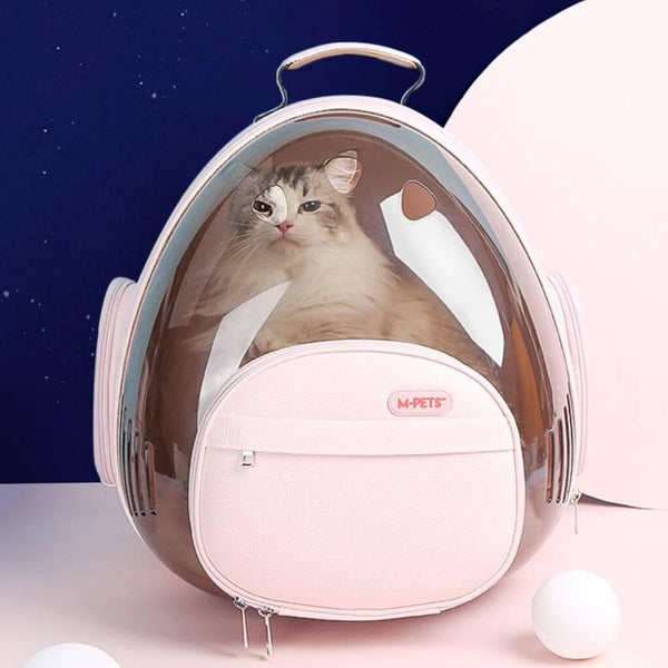 Pink Castronaut Space Cat Backpack With Cat Inside | MissyMoMo