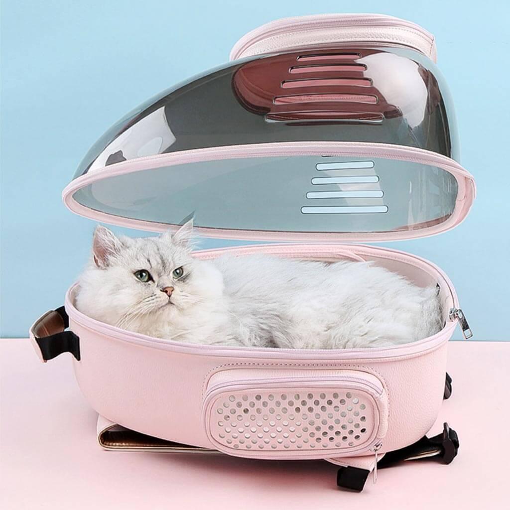 Cat Lying Inside Open Castronaut Space Cat Backpack | MissyMoMo