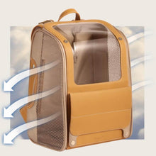 Load image into Gallery viewer, Floof Voyager Breathable Cat Traveling Backpack | Clear Cat Backpack | MissyMoMo
