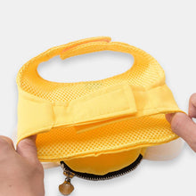 Load image into Gallery viewer, Honeybee Cat Harness Showing Adjustable Fit and Velcro Closure | MissyMoMo
