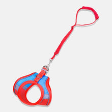 Load image into Gallery viewer, Marshmallow Reflective Cat Harness &amp; Leash Set in Red and Blue Combo | MissyMoMo
