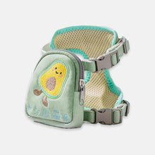 Load image into Gallery viewer, Milo Cat Harness &amp; Leash Set In Green With Avocado Design | MissyMoMo
