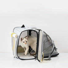 Load image into Gallery viewer, Cat in Fold-Out Compartment of Expandable Backpack | MissyMoMo
