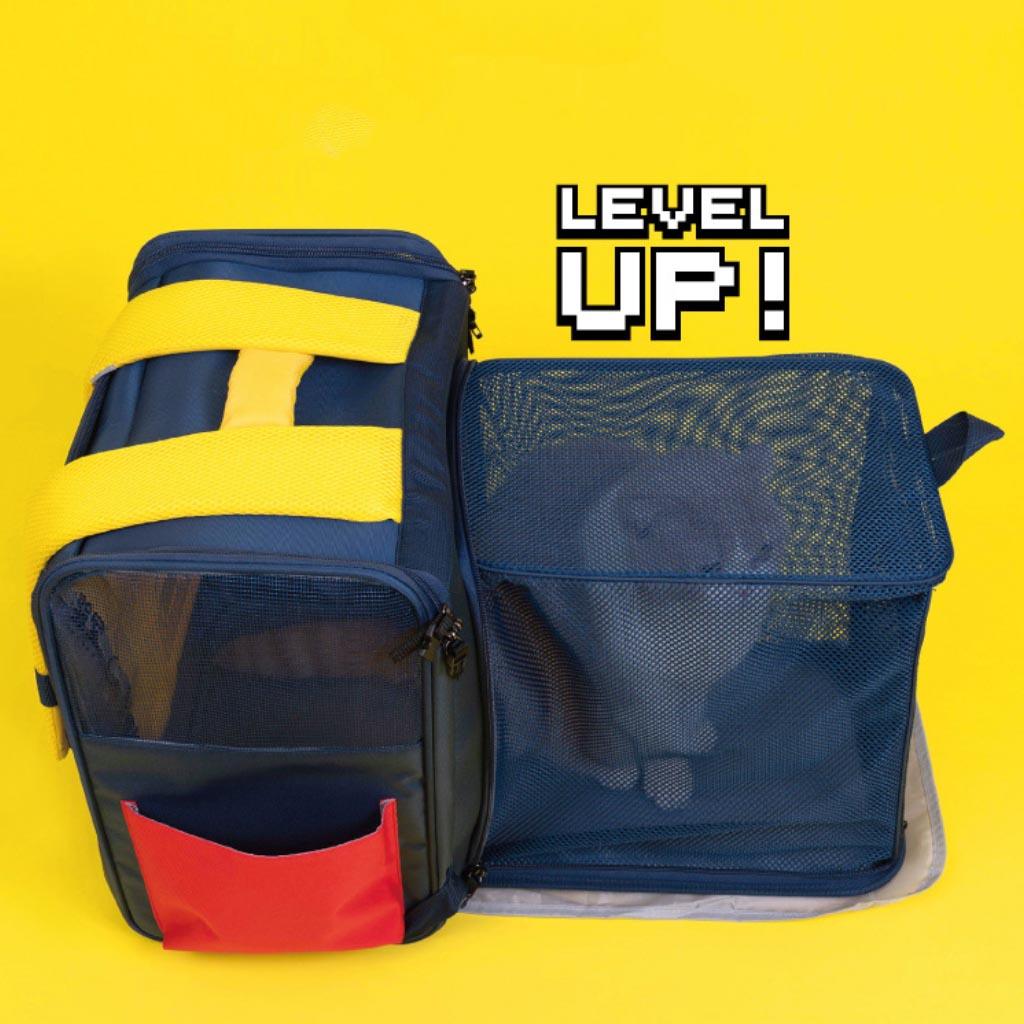 PurLab Gameboy Expandable Cat Backpack | Cat Travel Bag | MissyMoMo