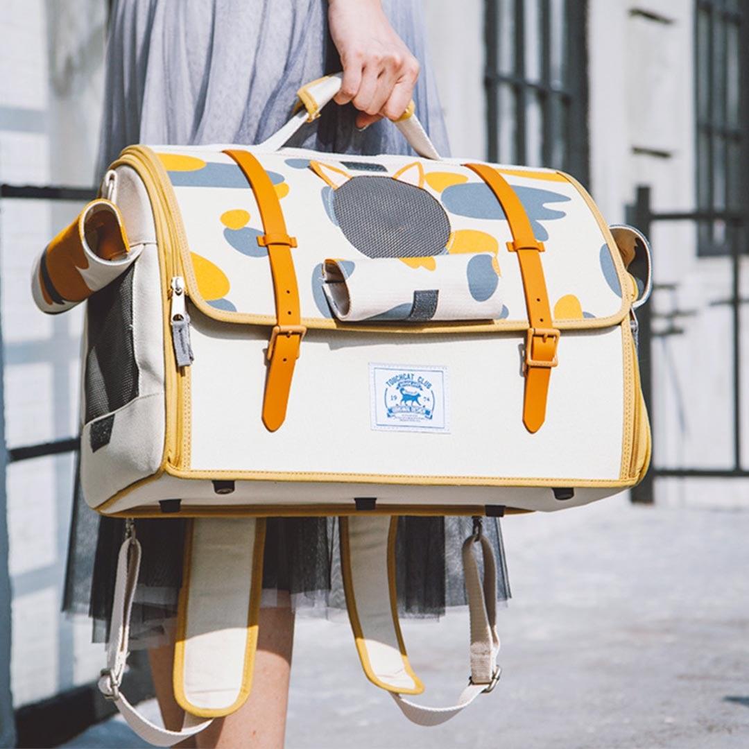 TouchCat Cat Duffle Bag Backpack | Cat Carrier for Travel | MissyMoMo